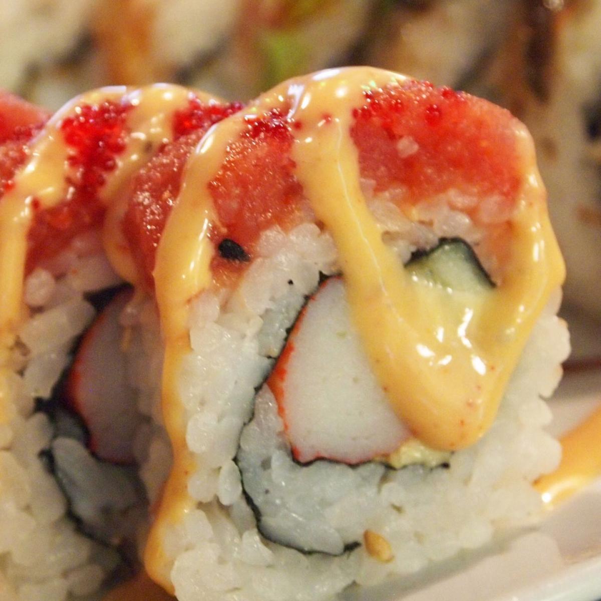 RED DRAGON - WASABI SPECIALTY ROLLS - has raw fish menu item